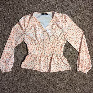 Allegra K Peplum Top